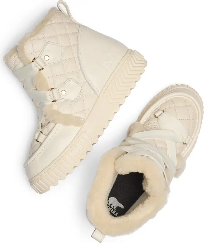 One Ave™ Alpine Genuine Shearling Trim Waterproof Boot (Women) | Nordstrom