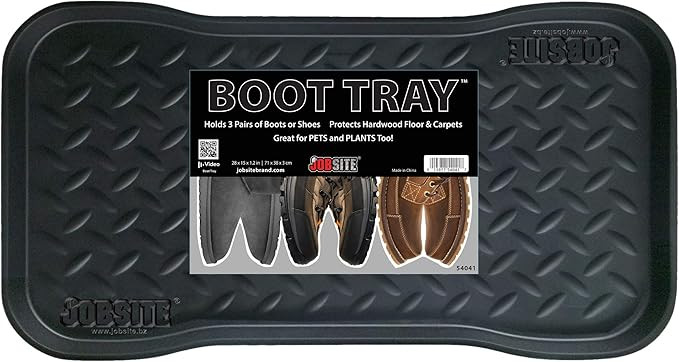 JobSite Heavy Duty Boot Tray, Multi-Purpose for Shoes, Pets, Garden - Mudroom, Entryway, Garage -... | Amazon (US)