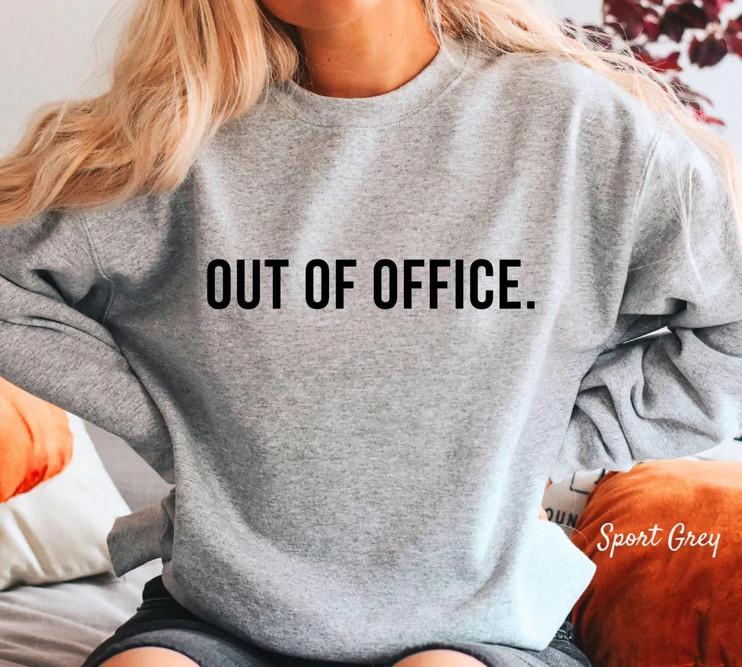 Out of Office Sweatshirt,vacation, Retirement Sweatshirt, Unisex Heavy Blend Crewneck - Etsy Belg... | Etsy (US)