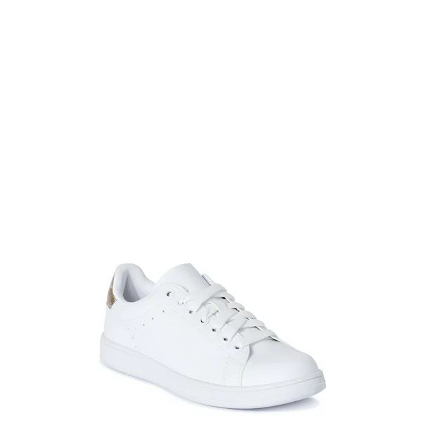 Time and Tru Women's Classic Court Sneakers, Wide Width Available - Walmart.com | Walmart (US)