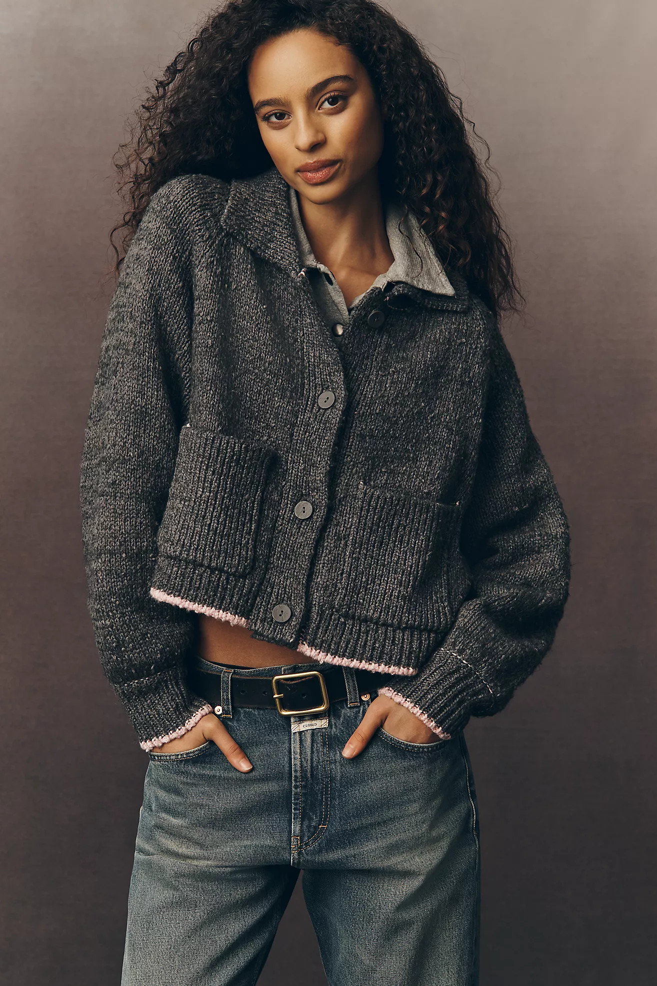 The Jesse Dog Icon Cardigan Sweater by Pilcro | Anthropologie (US)