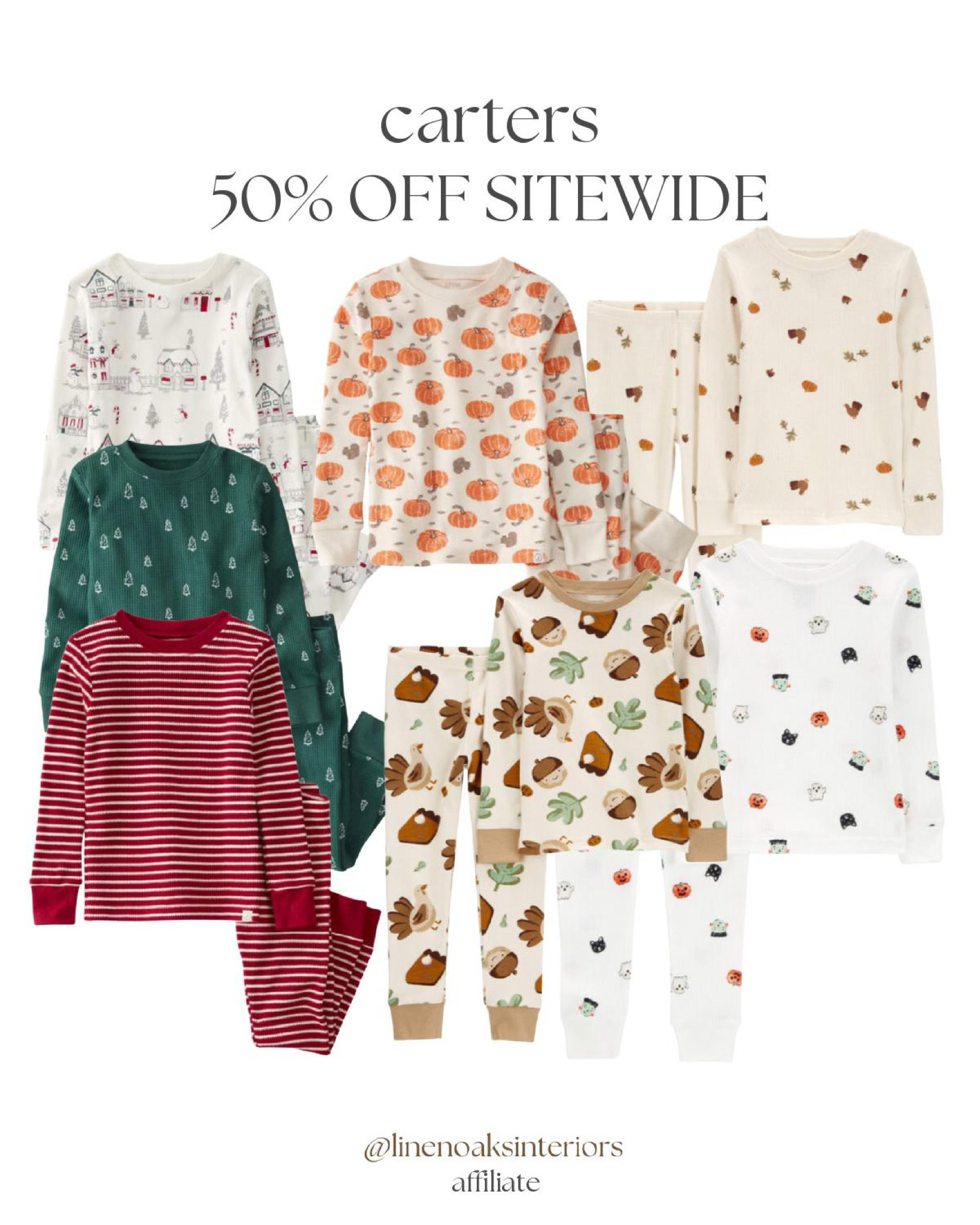 Carter’s is having their biggest sale of the year, 50% off site-wide! The best time to stock up for school, pajamas, seasonal outfits and family photos! 

Kids / fall wear / sale / Labor Day / toddlers 

#LTKFamily #LTKSaleAlert #LTKKids