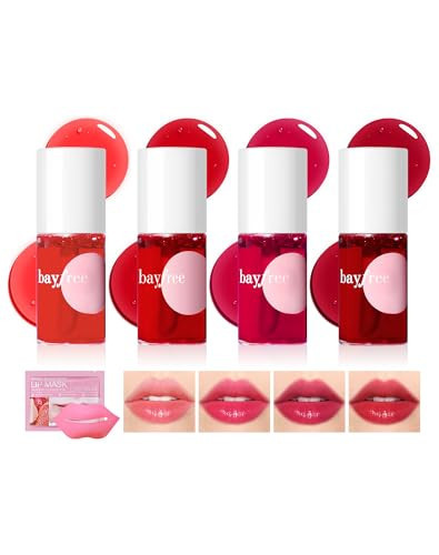 bayfree Lip Tint Stain Set, Lip Stain Long Lasting Lightweight Waterproof, Transfer-Proof, Non-sticky, Lip Makeup Matte Finish | Amazon (US)