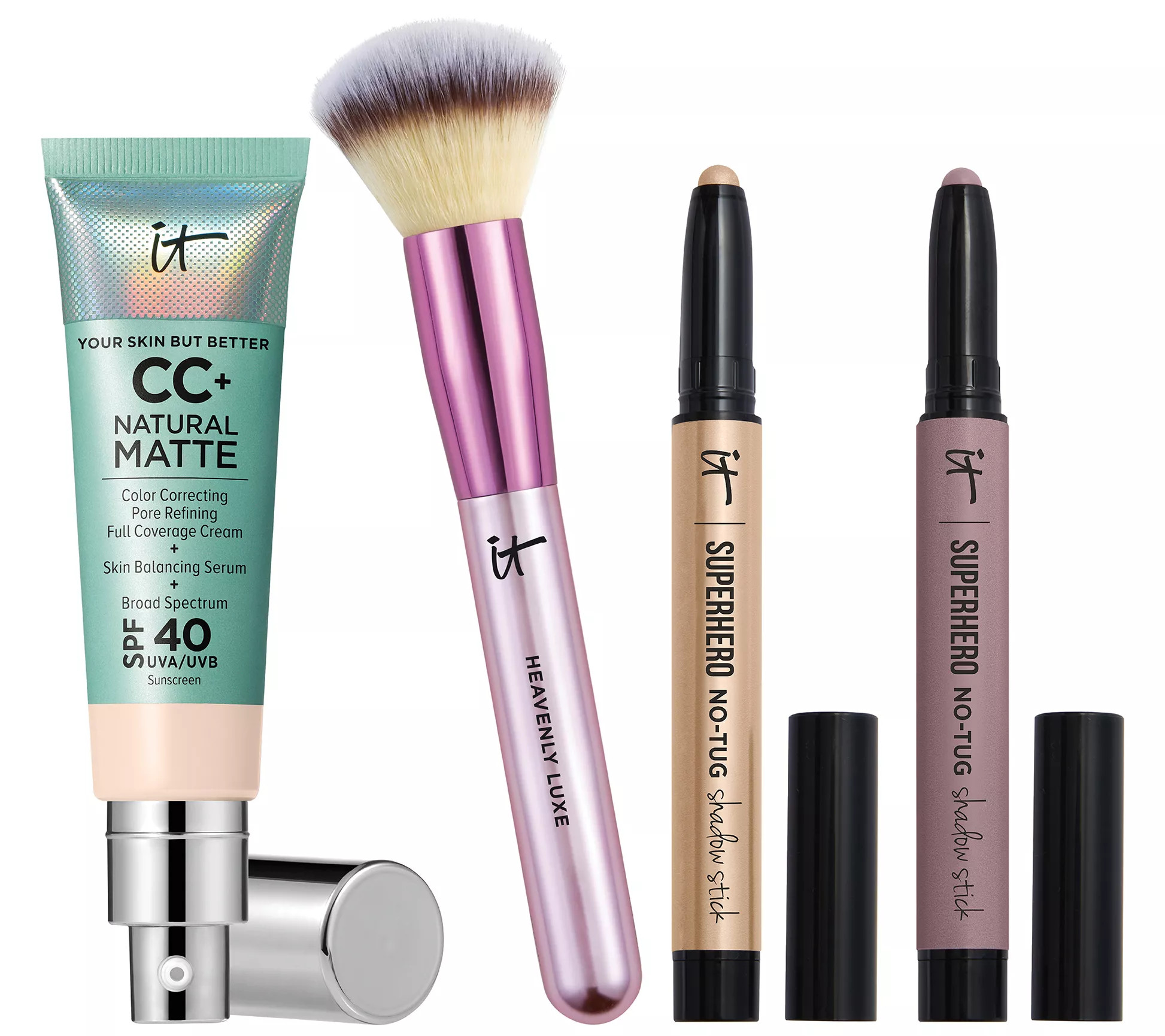 IT Cosmetics CC+ Cream Natural Matte SPF40 4-Piece Collection | QVC
