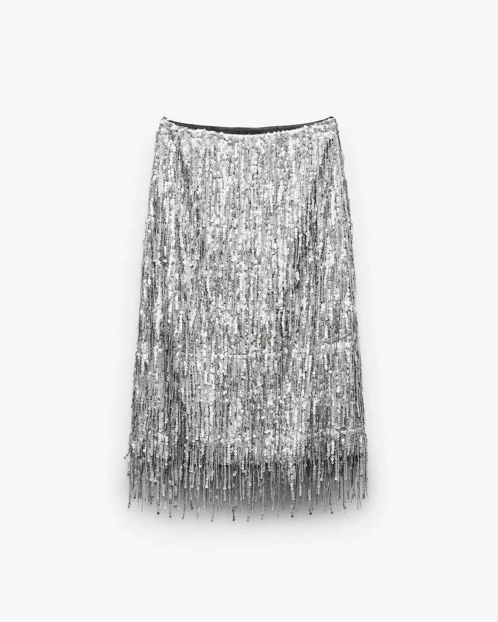 Billie Sequined Tassel Midi Skirt | rag & bone