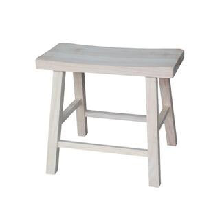 18 in. Unfinished Wood Bar Stool | The Home Depot
