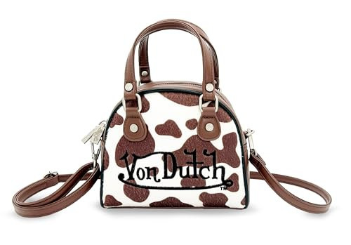 Von Dutch Womens Pony Hair Bowling Bag Purse | Amazon (US)