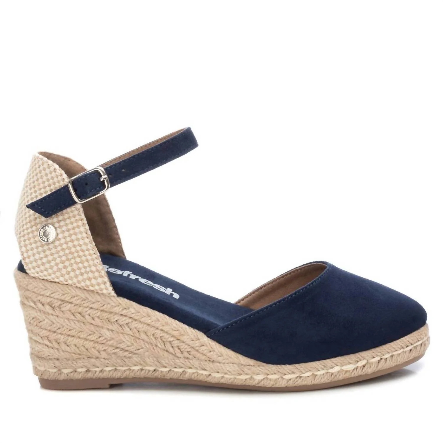 Women's Wedge Sandals In Navy | Shop Simon