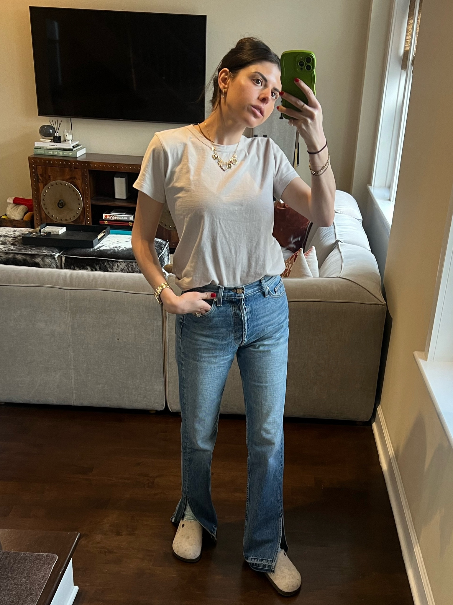 new jeans + new white tshirt. Uniform stuff

#LTKstyletip