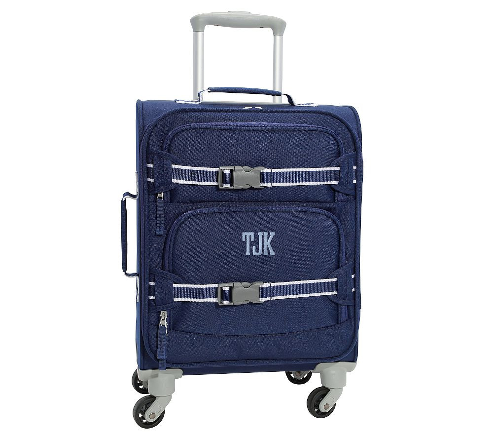 Mackenzie Navy Solid Ultimate Luggage | Pottery Barn Kids