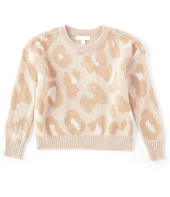 Little Girls 2-6X Leopard Print Knit Sweater | Dillard's