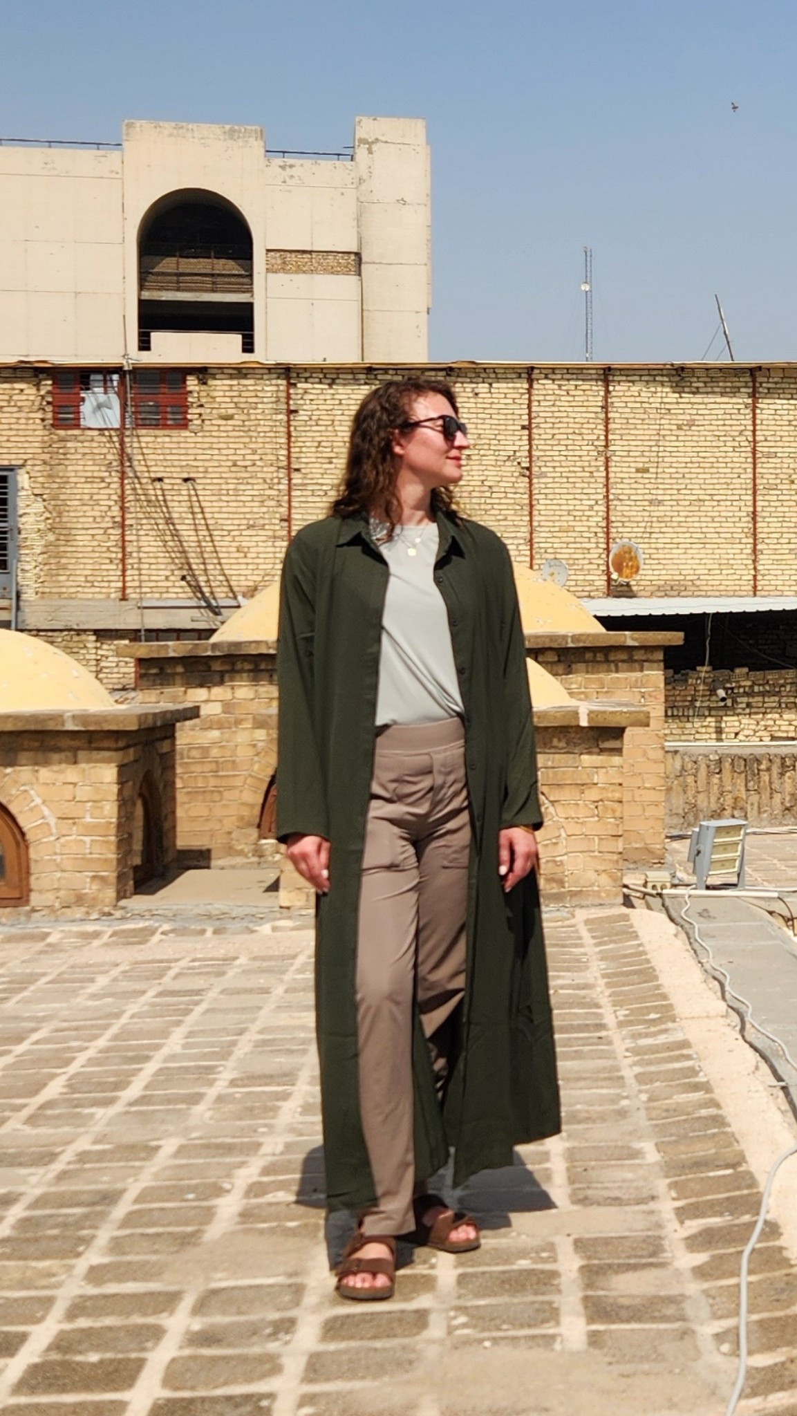 Lightweight modest outfit for travel. 

I’m not the biggest fan of ankle length pants so I get these in a tall. I adore athleta for travel, it looks great, packs well, hardly wrinkles and is lightweight.

#LTKTravel