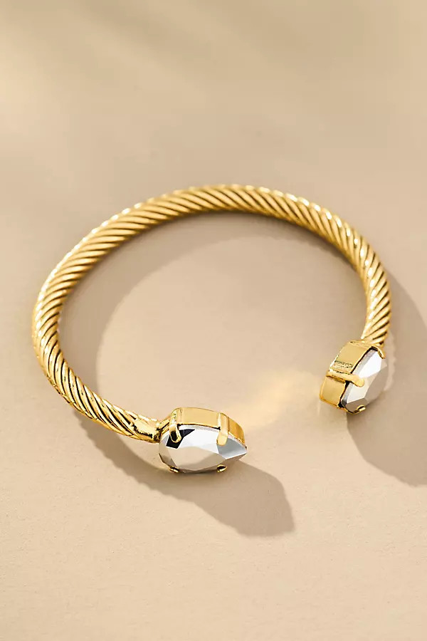Tova Charlotte Pear Crystal Cuff Bracelet | Anthropologie (US)
