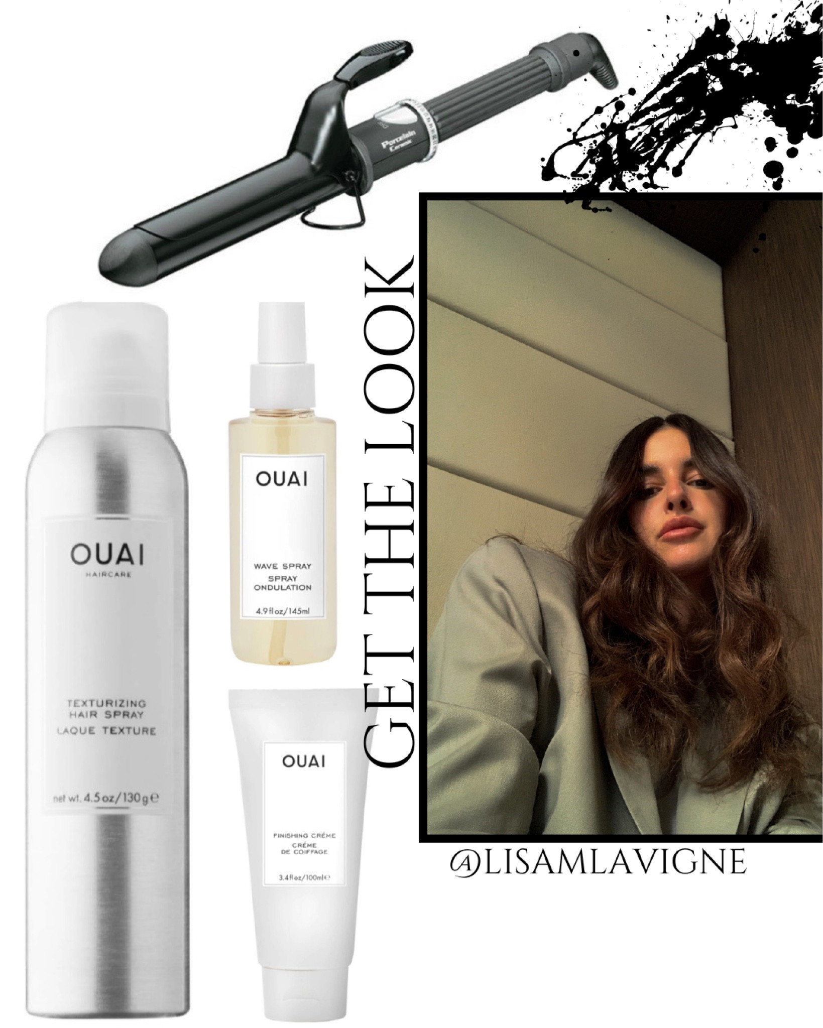 How to achieve the perfect undone beachy waves!

Steps:

1. Using the Babyliss curling iron, take a piece of hair and roll it around the hot barrel. The curl mouvement should be directed away from the face. Hold the curl in your hand before releasing so it has time to cool down. It will hold better. Repeat until full head is completed.

2. Spray some texturizing spray throughout the hair.

3. Put a bit of the finishing cream in the palm of your hand and rub it to warm up the product. Apply to the ends of the hair to give it a messy feel.

4. Finish up with spraying some wave spray towards the ends of the hair to avoid frizz at the roots.

#LTKbeauty #LTKstyletip #LTKGiftGuide