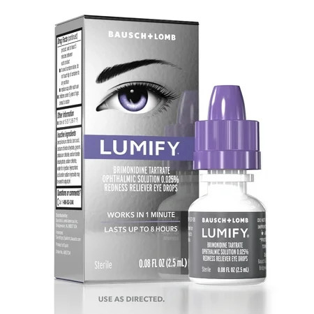 LUMIFY Eye Drops for Redness Relief and Whiter and Brighter Looking Eyes, .08 fl oz (2.5 ml) | Walmart (US)