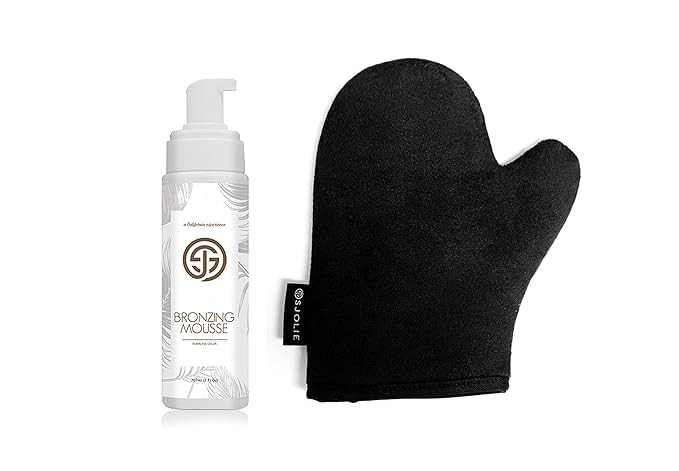 Self Tan Bronzing Mousse + Tanning Mitt Combo Pack - Organic Medium/Dark - Express Color | Amazon (US)