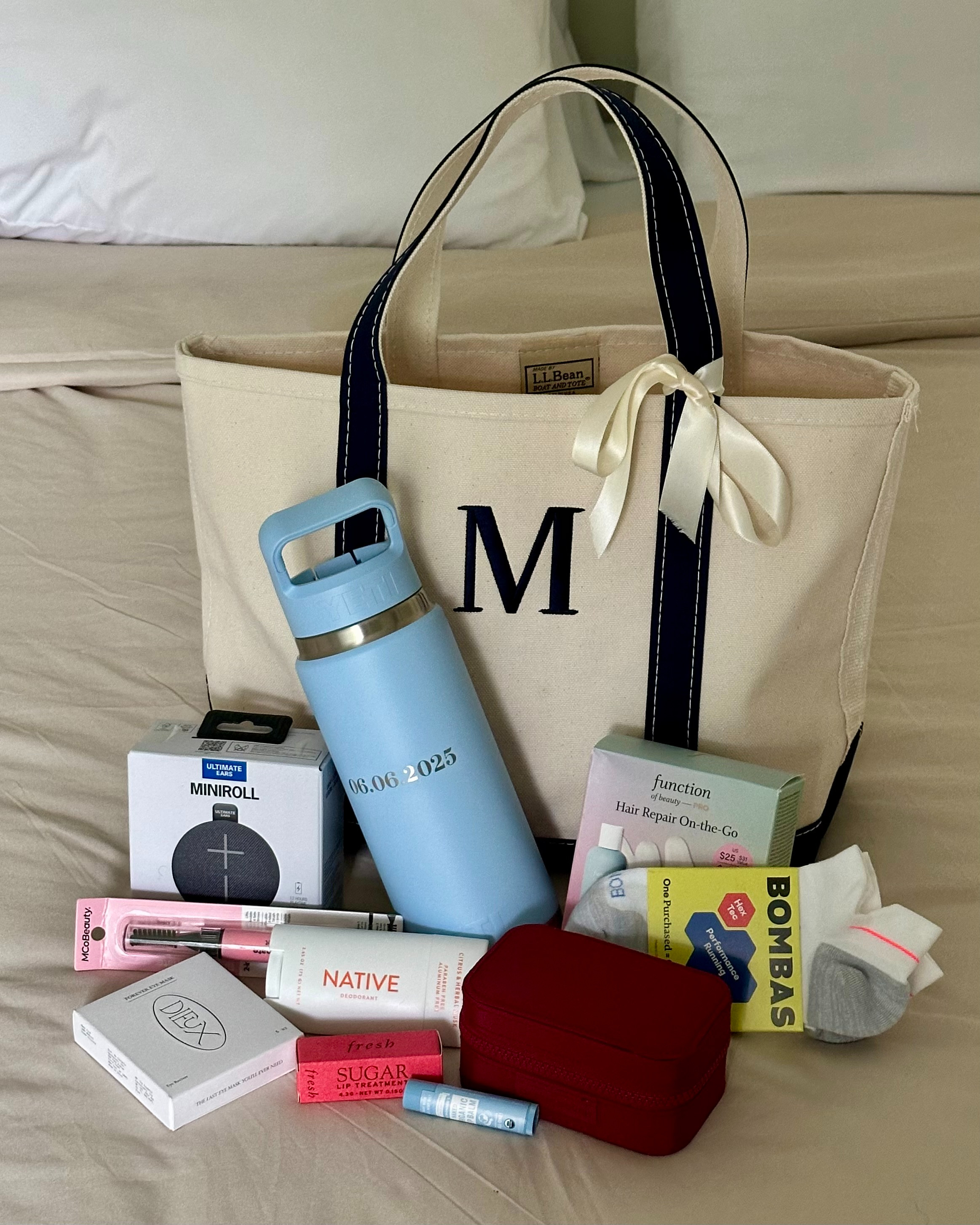 The perfect gift bag for a bachelorette -- filled the ll bean boat tote with all the right stuff  

 #LTKItBag #LTKWedding