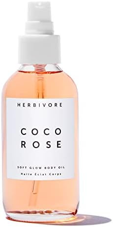 HERBIVORE Botanicals Coco Rose Soft Glow Body Oil – Nourishing Virgin Coconut Oil, Squalane and... | Amazon (US)