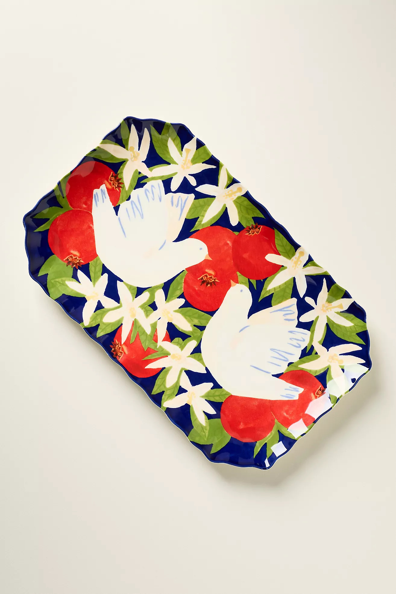 Leah Reena Goren Hanukkah Stoneware Platter | Anthropologie (US)