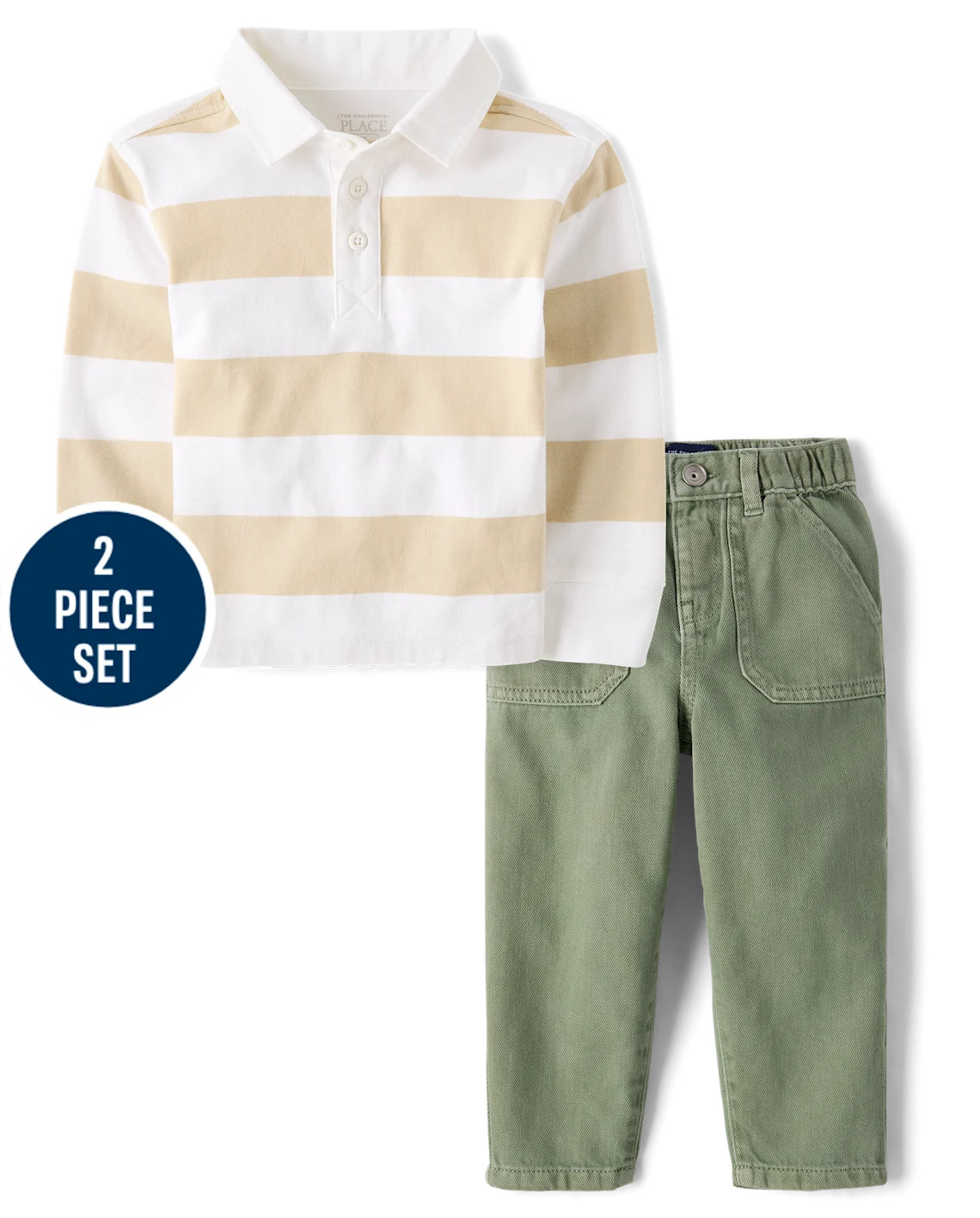 Baby And Toddler Boys Garment Dyed 2-Piece Outfit Set - multi | The Children's Place