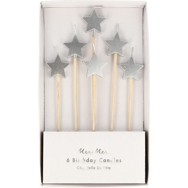Silver Star Candles | Maisonette