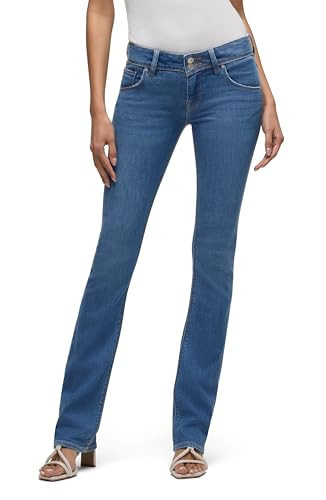 Hudson Women's Beth Mid Rise Baby Bootcut Jean with Back Flap Pockets, Canyon Spring, 26 | Amazon (US)