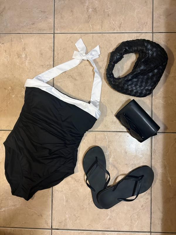 Lauren Ralph Lauren Shirred Bandeau One Piece Swimsuit - Macy's | Macy's