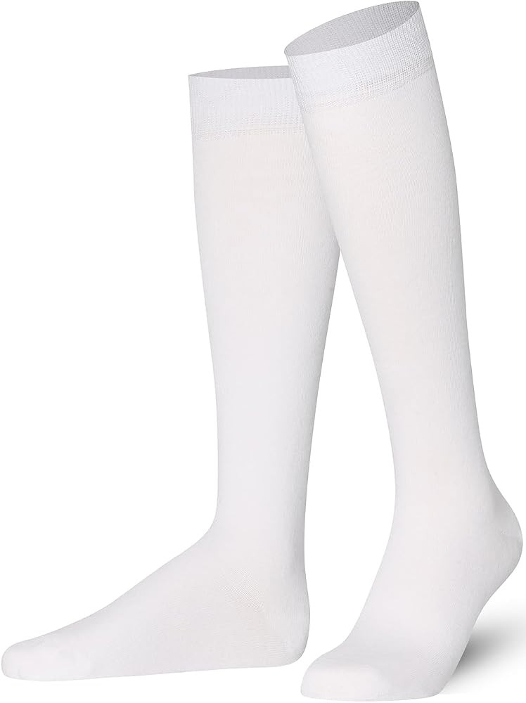 Mysocks Unisex Kniestr\u00fcmpfe lange Socken, aus extra fein gek\u00e4mmter Baumwolle | Nahtlose... | Amazon (DE)