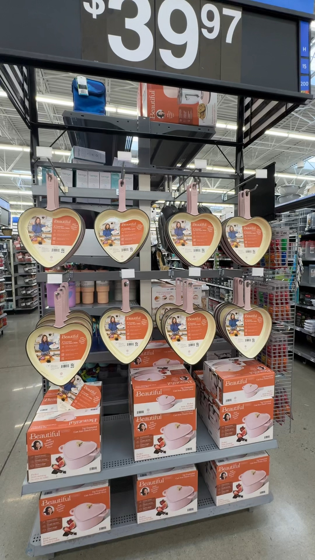 Drew Barrymore kitchen collection at Walmart! I am going to need that heart shaped Dutch oven! #walmart #walmartfinds #drewbarrymore