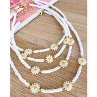 3-5Pcs, New White Polymer Beads Daisy Flower Shell Necklace Fashion Party Jewelry For Women Lady | Etsy (UK)