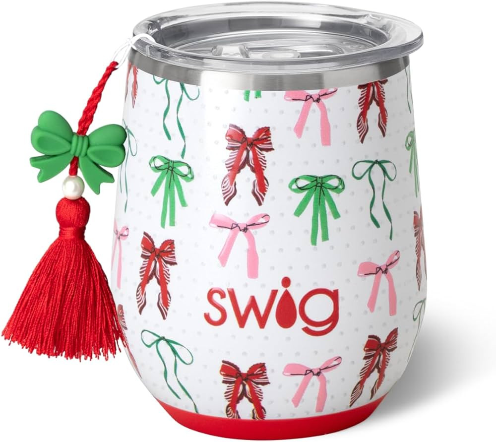 Swig Life 12oz Wine Tumbler with Lid, Stainless Steel, Dishwasher Safe, Portable, Triple Insulate... | Amazon (US)