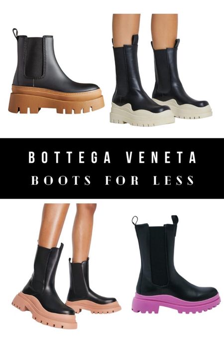 Bottega Veneta Chelsea Tire boot alternative and look alikes for less  

#LTKFindsUnder50 #LTKShoeCrush #LTKStyleTip