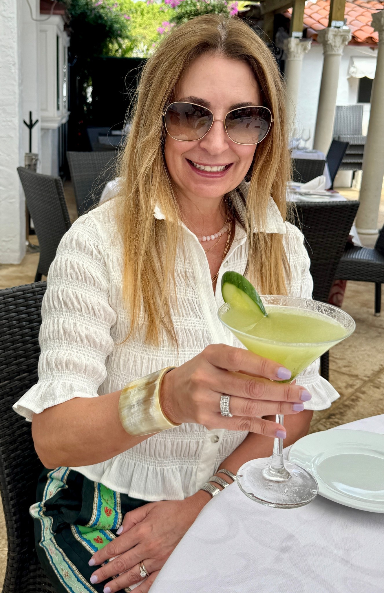 I celebrated my birthday in Palm Beach and my top was the talk of the town! Not to mention my cucumber martini! Cheers! 🍸

#LTKOver40 #LTKTravel #LTKMidsize