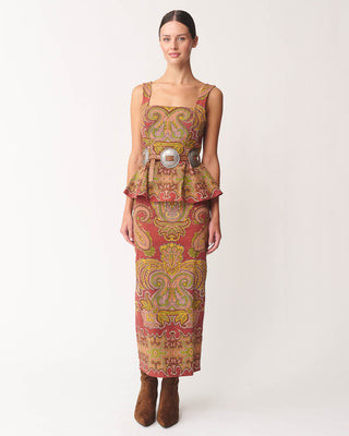 Heather Paisley Midi Skirt | Benaar La