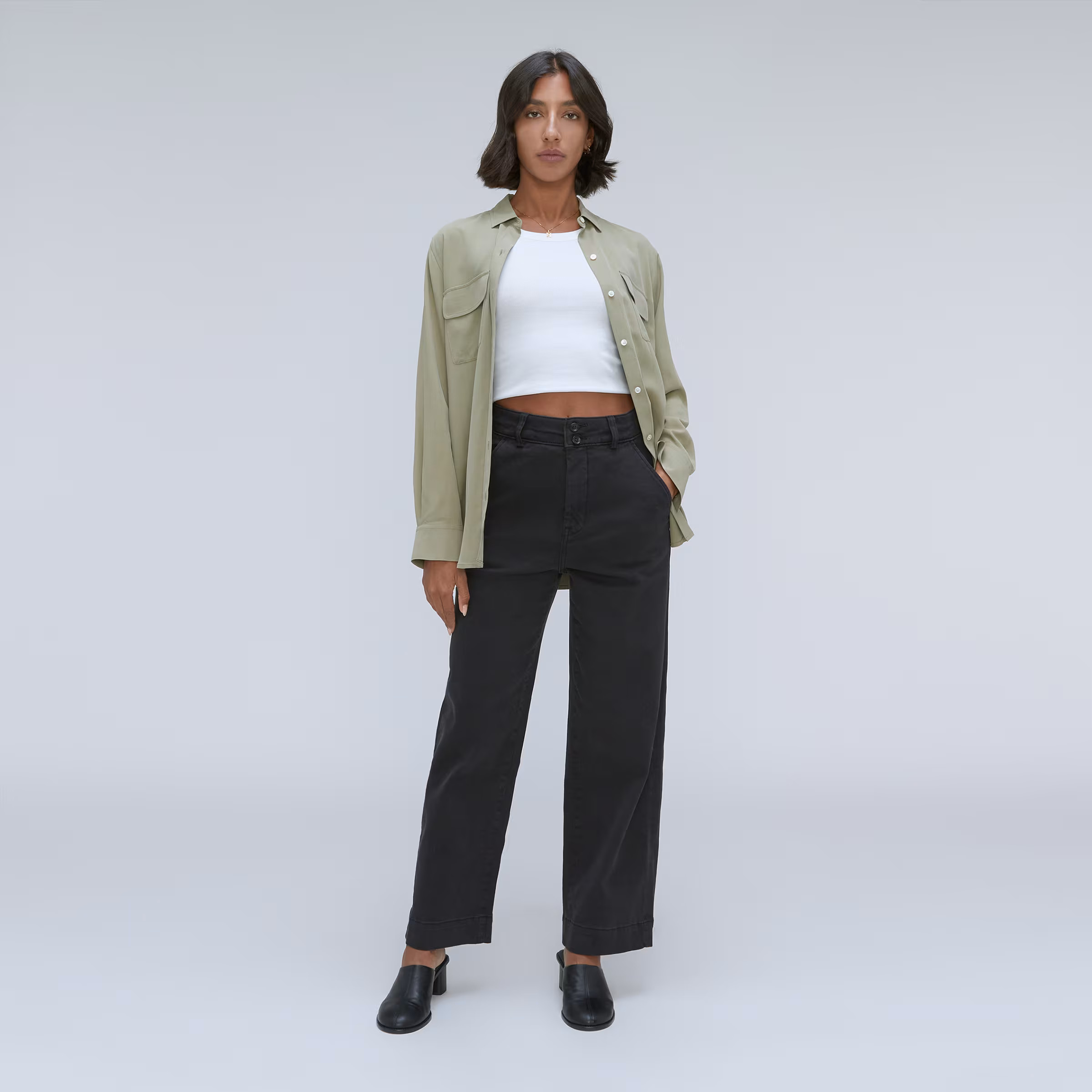The Organic Wide-Leg Pant | Everlane