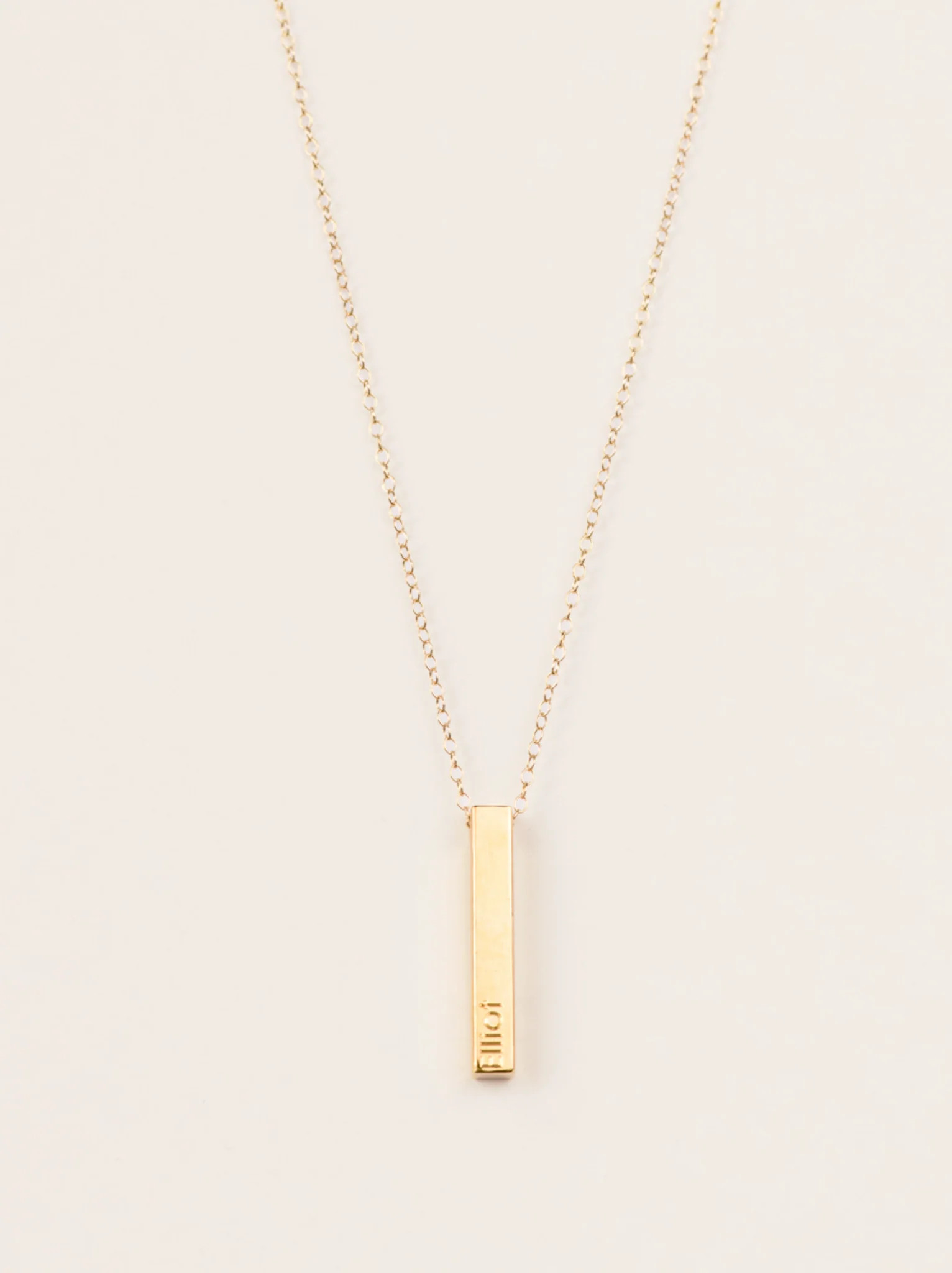Engravable Pillar Necklace | ABLE Clothing