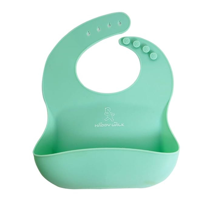 Soft Silicone Baby Bibs Lightweight Feeding Snap Bib, for Toddlers and Babies | Amazon (US)