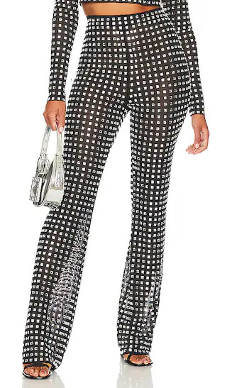 Zenni Pant in Black & Silver | Revolve Clothing (Global)