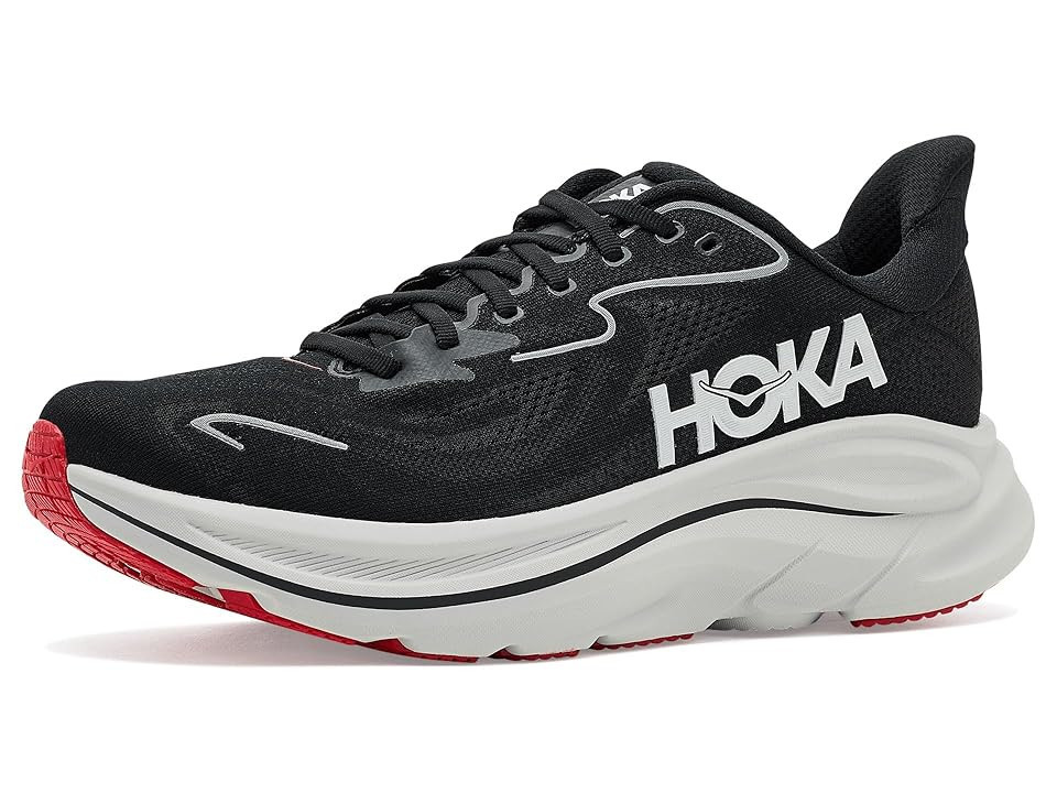 Hoka Clifton 10 Men's Shoes Black/Silver: 8.5 D - Medium | Zappos.com