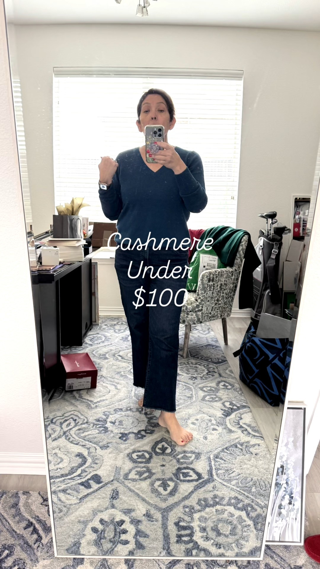 I am trying on sweaters today and this one is one of my favorites by far. Plus, it’s under $100. 

I am a wardrobe stylist, mom of two boys (really men), a wife, and post menopausal woman in business who is 14/16 on the bottom, a L on top and I am 5’4”. 
I have been every thing from a size 10-18+

#LTKSeasonal #LTKstorytime #LTKFindsUnder100