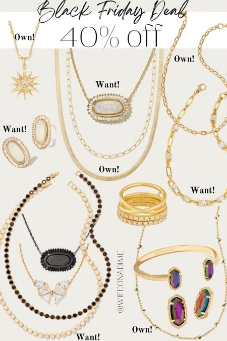 40% off all Kendra Scott! A few things are on my wishlist this year! I also linked some of my favorite chains that own. 

Gifts for her! Love these finds on sale for Black Friday.
Gifts for her, gift guide, Jewelry gift ideas, KS Black Friday, necklace sale, gift ideas for her, bracelet, earrings 

#liketkit 

#LTKstyletip #LTKGiftGuide #LTKCyberweek #LTKHoliday #LTKGiftGuide