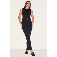 Tall Black Knit Maxi Skirt | PrettyLittleThing US