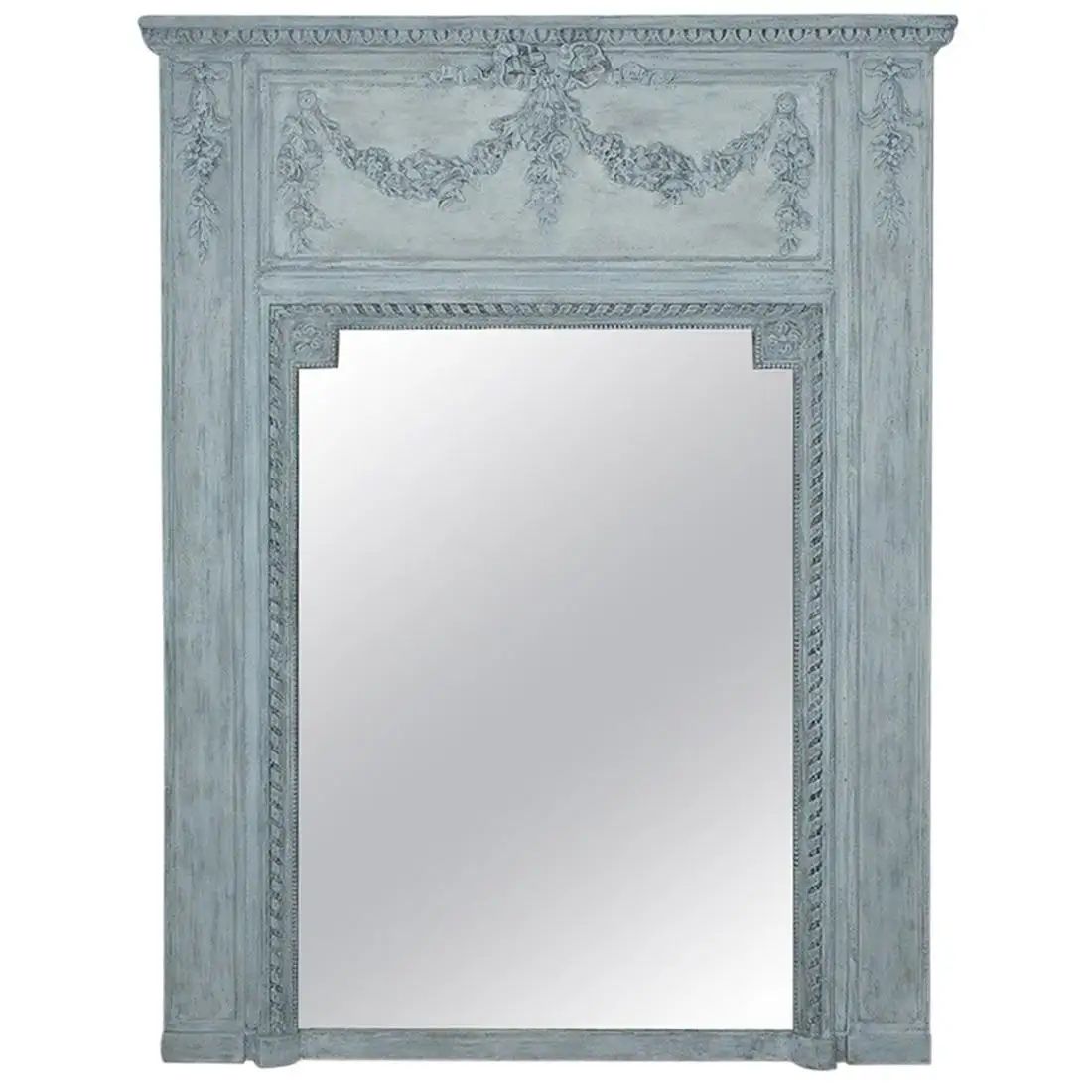 Antique French Neoclassical Mantel Mirror | 1stDibs