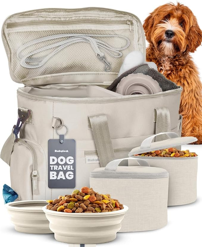 The Original Doggy Bag™ - Complete Dog Travel Bag for Supplies with 2 BPA-Free Travel Dog Bowls... | Amazon (US)