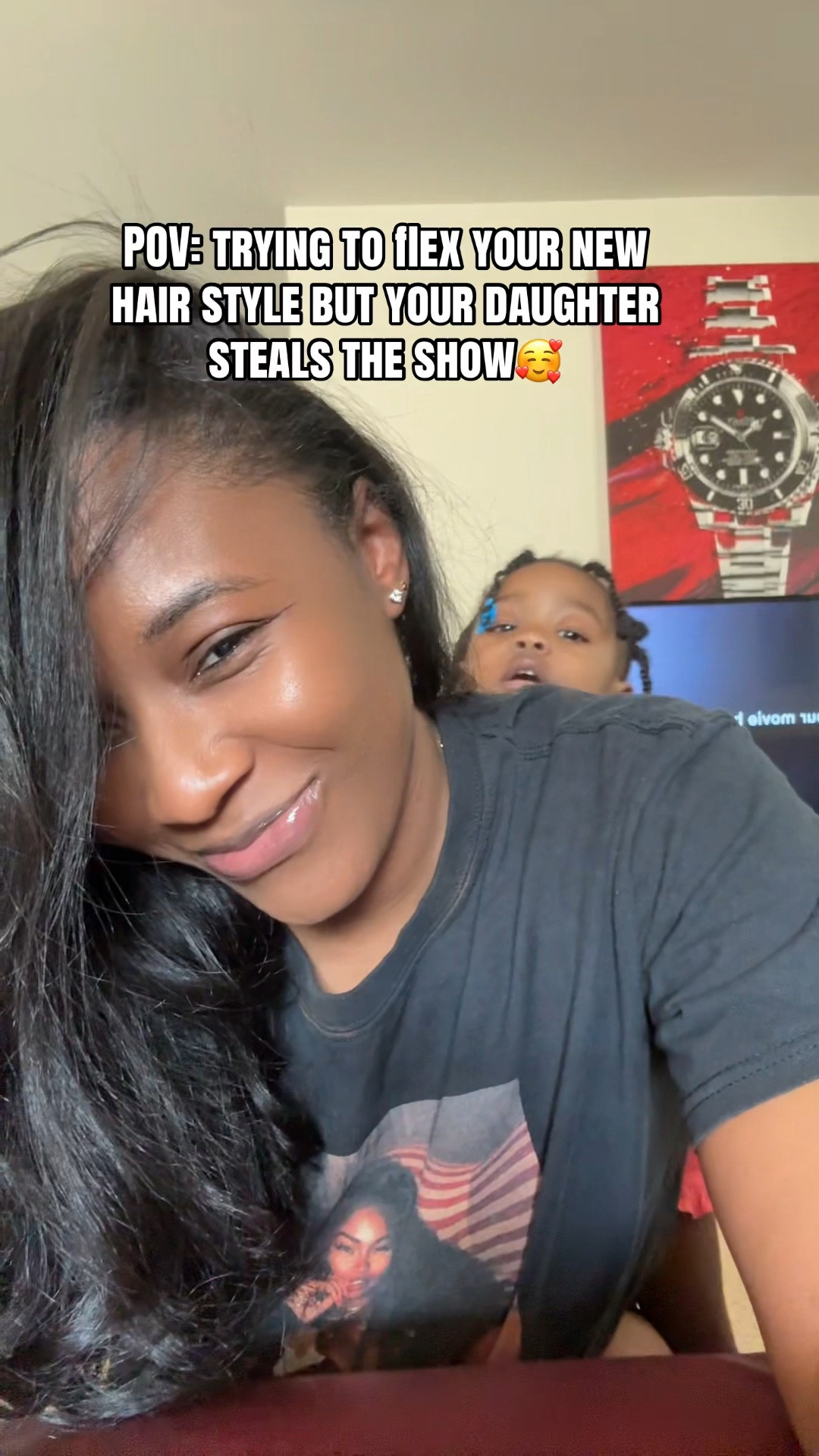 Being a mom means sharing the spotlight 🤷🏾‍♀️😂

#momlifebelike #momlifeunfiltered #naturalhair #toddlermom #healthyhairjourney 

#LTKmomlife #LTKvlog #LTKBeauty