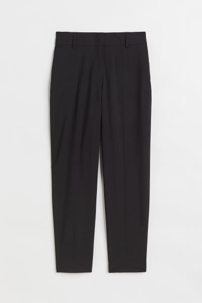 Cigarette trousers - Black - Ladies | H&M GB | H&M (UK, MY, IN, SG, PH, TW, HK)