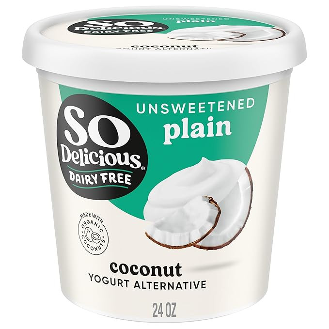 So Delicious Dairy Free Coconut Milk Yogurt Alternative, Unsweetened, Plain, Vegan, Gluten Free, ... | Amazon (US)