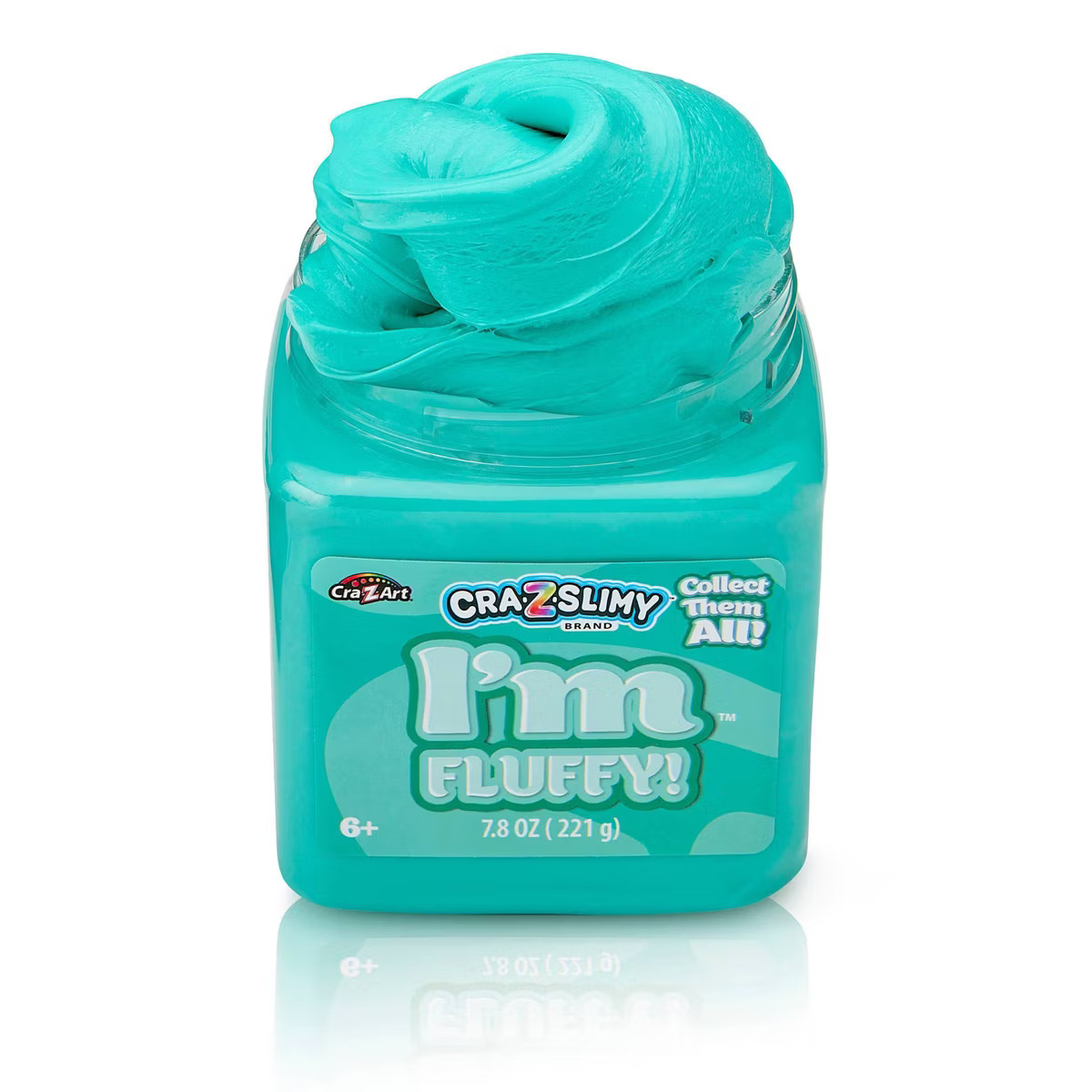 Cra-Z-Slimy I’m Fluffy Teal Slime Jar 7.8oz | Target