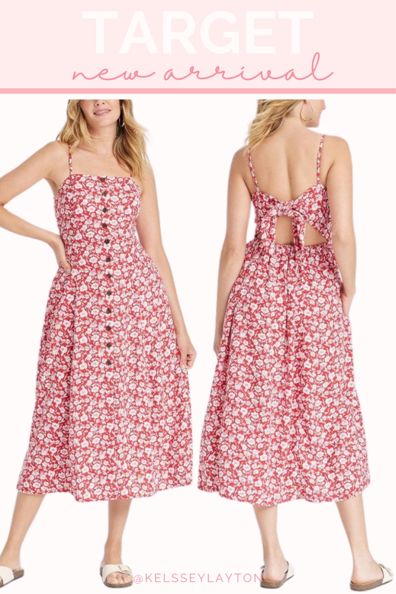 Target new arrival, floral midi dress 

#LTKFindsUnder50 #LTKStyleTip