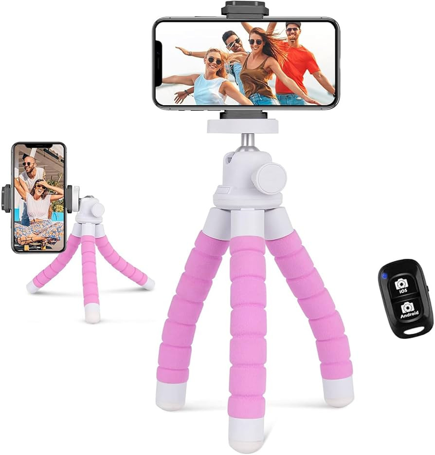 Eicaus Portable and Flexible Phone Tripod Stand for Cellphones, Compact Mini Tripod with Remote f... | Amazon (US)